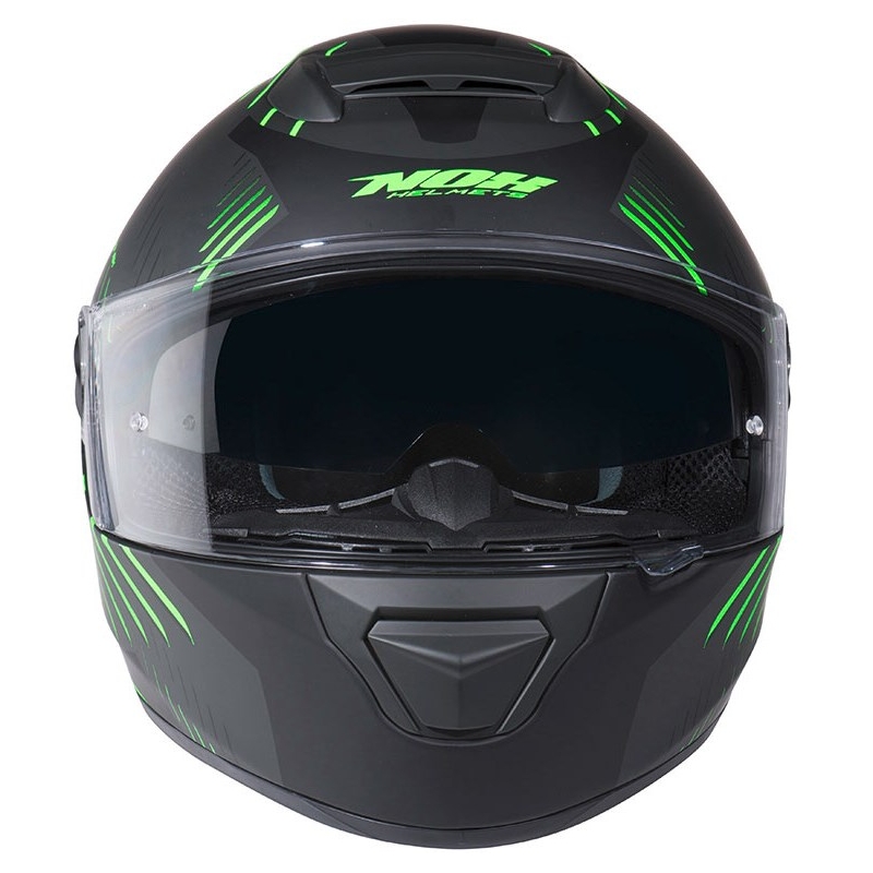Integralhelm NOX N301 RIM schwarz matt-fluo grün Ausverkauf