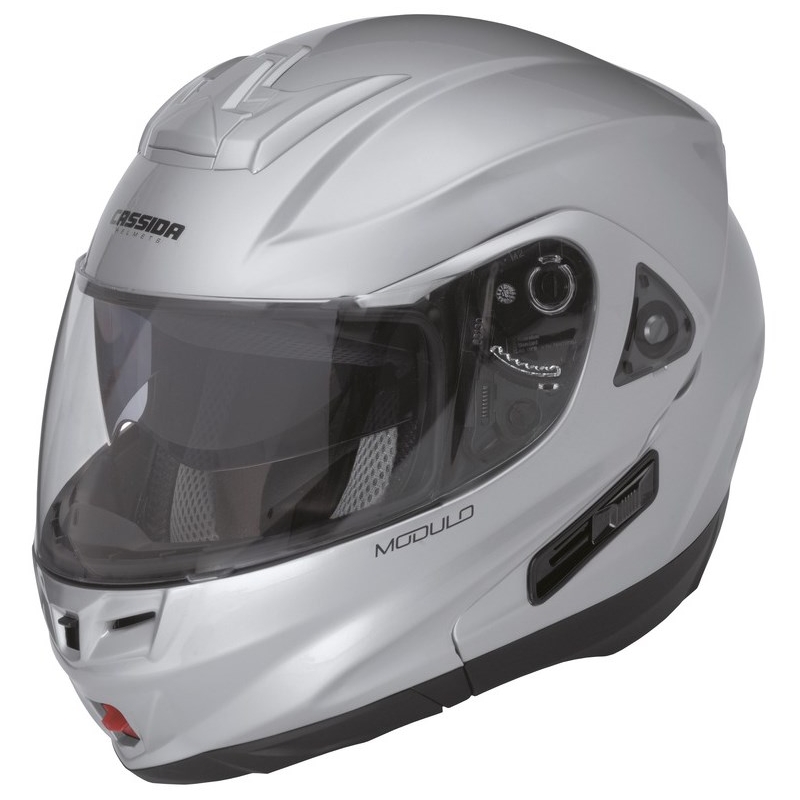 Cassida Modulo Motorradhelm - Silber Ausverkauf
