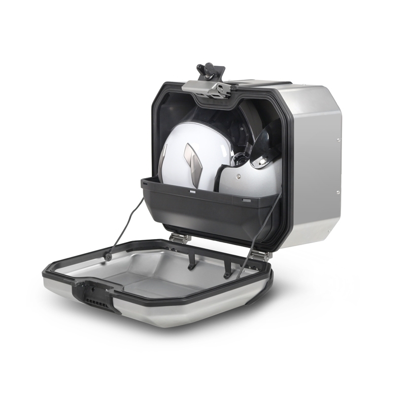 Complete set of aluminum cases SHAD TERRA, 55L topcase + 36L / 47L side cases, including mounting kit and plate SHAD YAMAHA Tenere 700 XTZ690