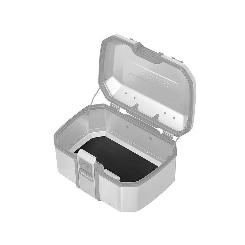 Complete set of aluminum cases SHAD TERRA, 55L topcase + 36L / 47L side cases, including mounting kit and plate SHAD Benelli TRK 502 X 2022 -