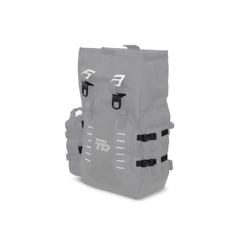 Complete set of SHAD TERRA TR40 adventure saddlebags and SHAD TERRA BLACK aluminium 48L topcase, including mounting kit SHAD KTM Super Adventure 1290 (R, S)