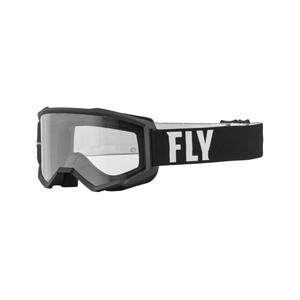 Motocrossbrille FLY Racing Focus schwarz/weiß (Plexiglas)