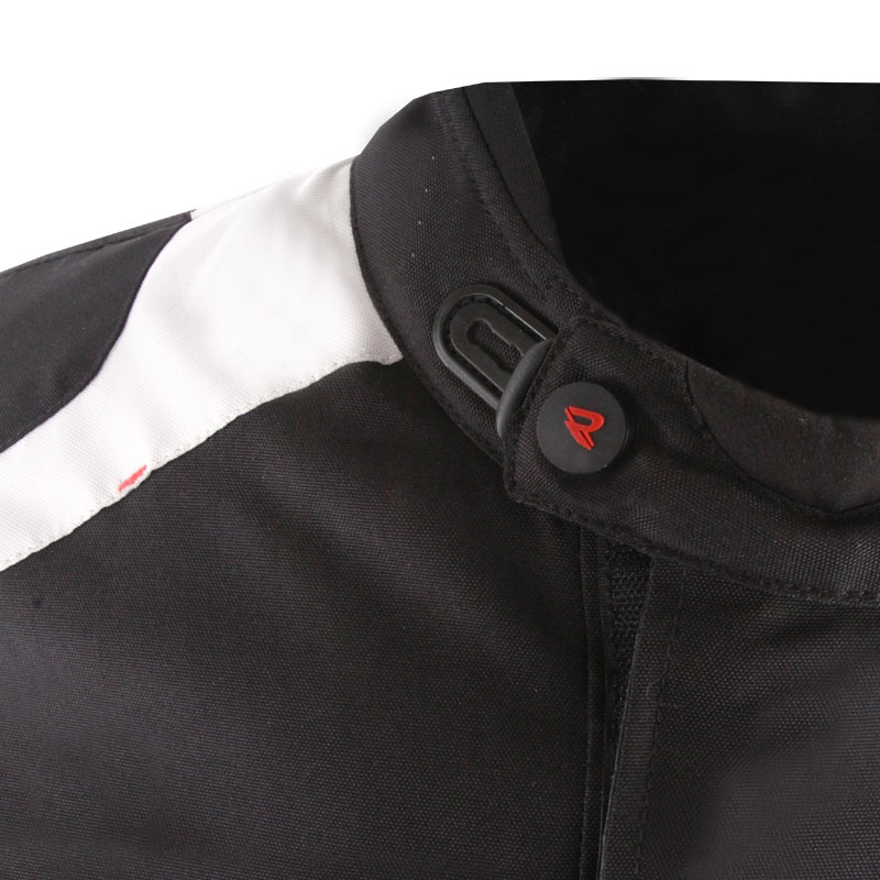 Motorradjacke Street Racer Hilax schwarz-grau-rot