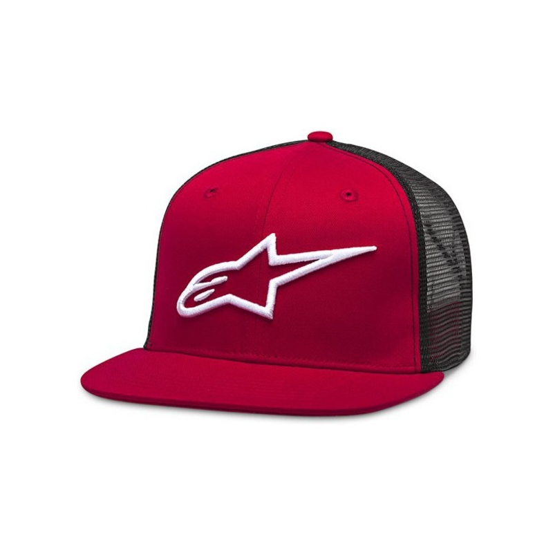 Alpinestars Corp Trucker Kappe rot und schwarz