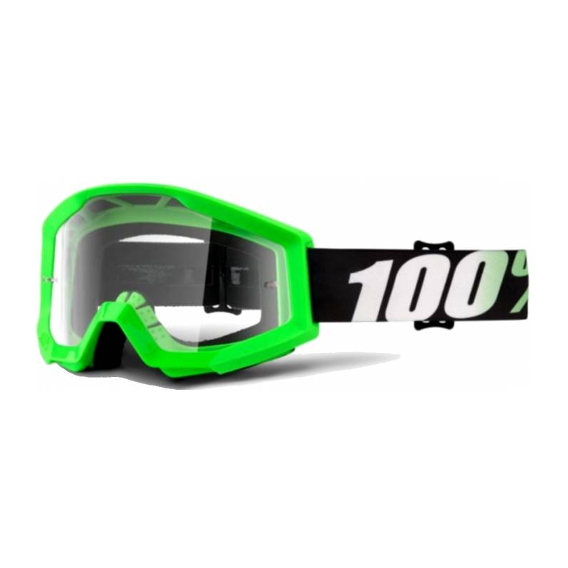 100% Strata Arkon grüne Brille (klares Plexiglas mit Glimmerstiften)