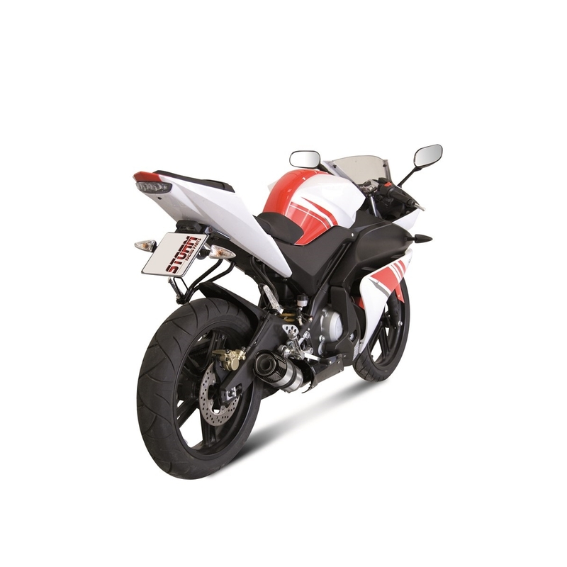 Auspuff komplett 1x1 STORM GP Stainless Steel with carbon cap