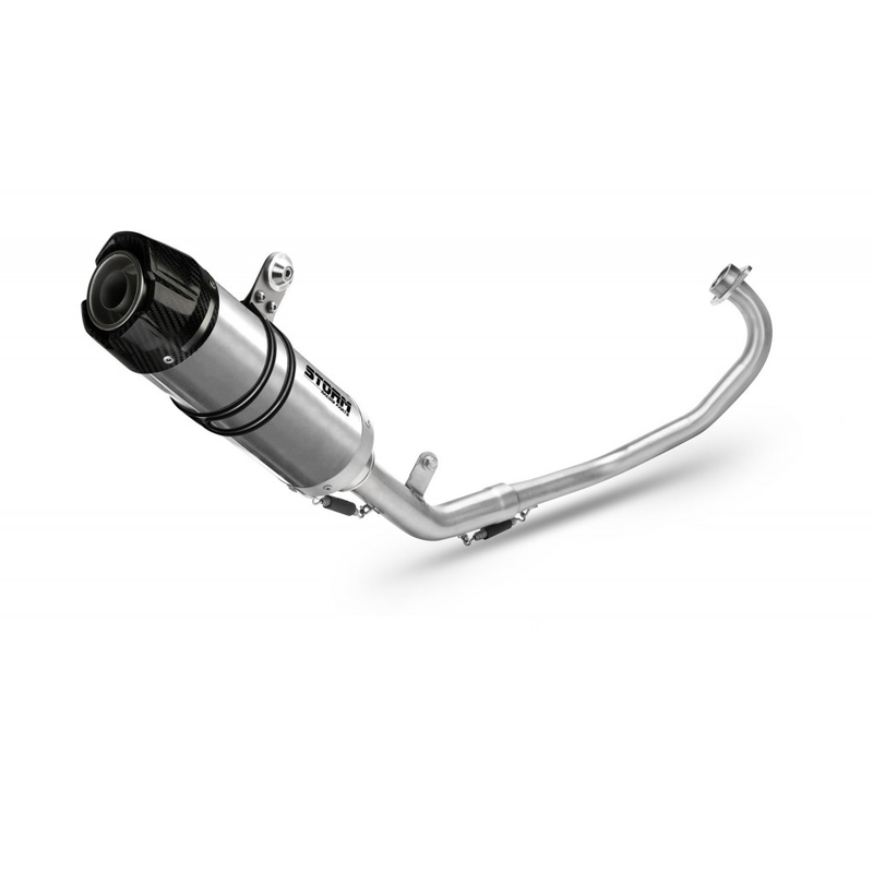 Auspuff komplett 1x1 STORM GP Stainless Steel with carbon cap