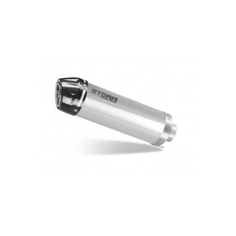 Auspuff komplett 1x1 STORM GP Stainless Steel with carbon cap für YAMAHA YZF-R 125 2019-2024, YAMAHA MT 125 2015-2024