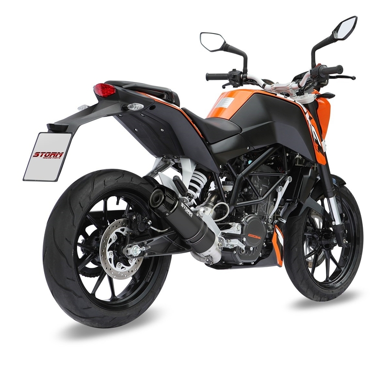 Auspuff komplett 1x1 STORM GP Black with carbon cap