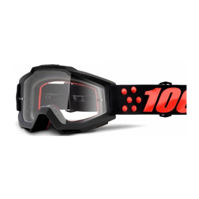 100% Accuri Gernica Schutzbrille (klares Plexiglas mit Glimmerstiften)