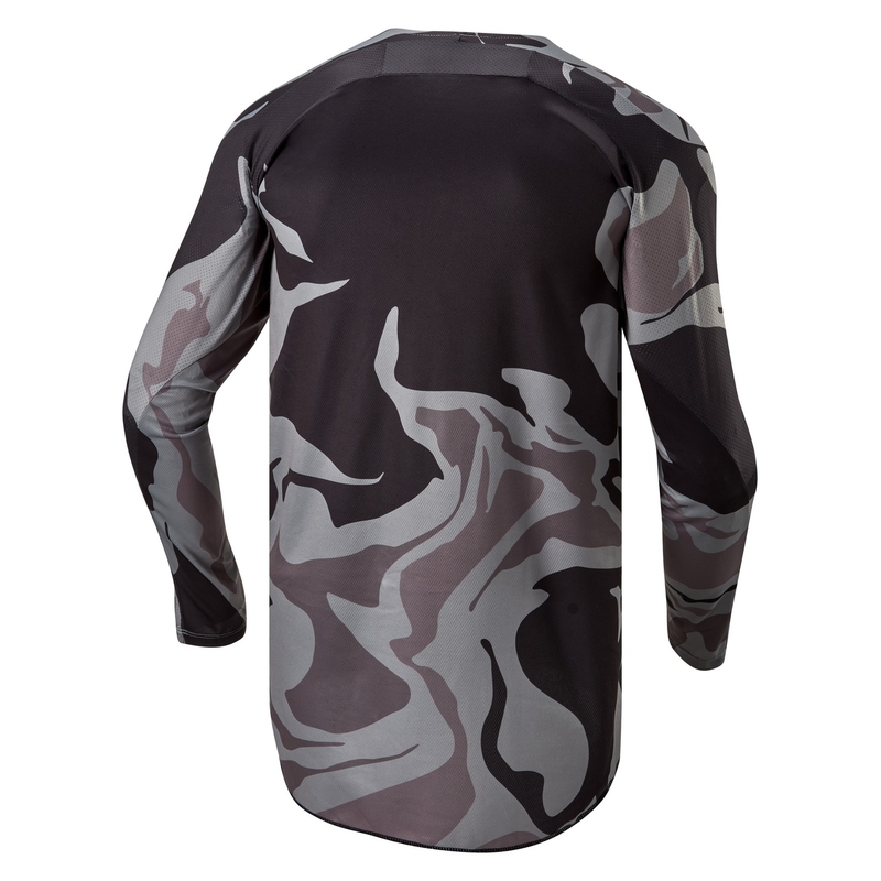 Alpinestars Racer Tactical Motocross Trikot grau camo-fluo gelb-schwarz