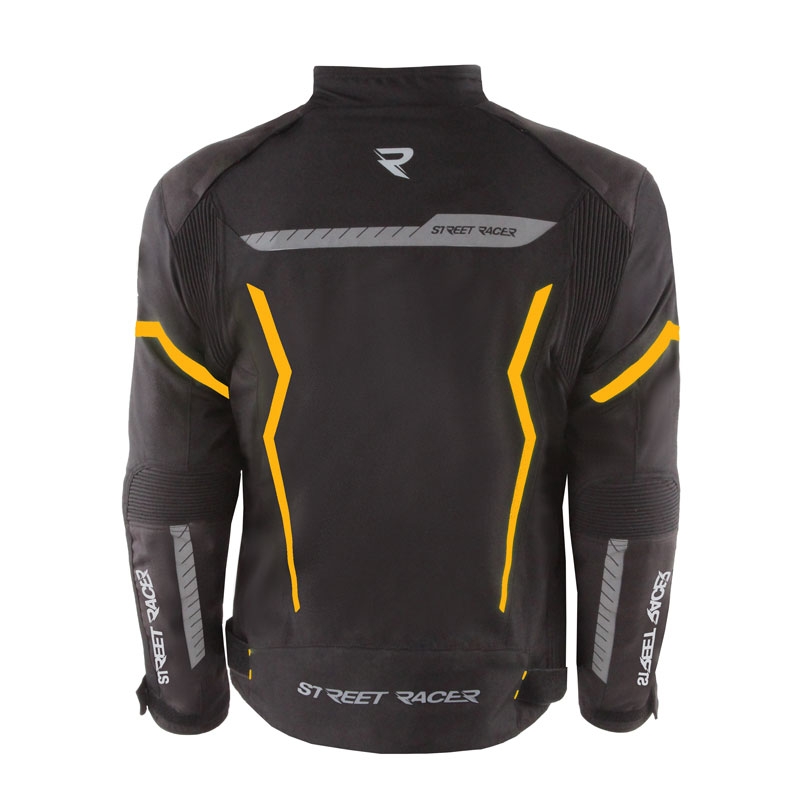 Street Racer Flex Air Motorradjacke schwarz-orange