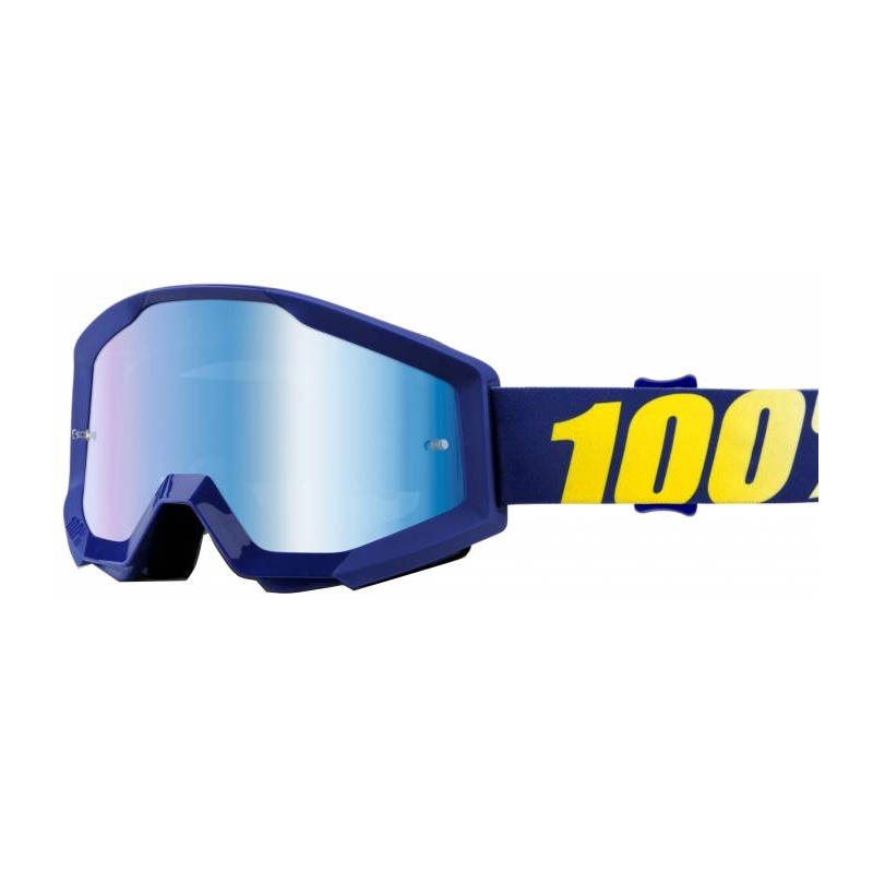 100% Strata Hope Schutzbrille (blau verchromtes Plexiglas mit Glimmerstiften)