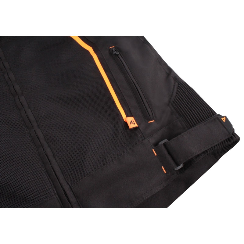 Street Racer Flex Air Motorradjacke schwarz-orange