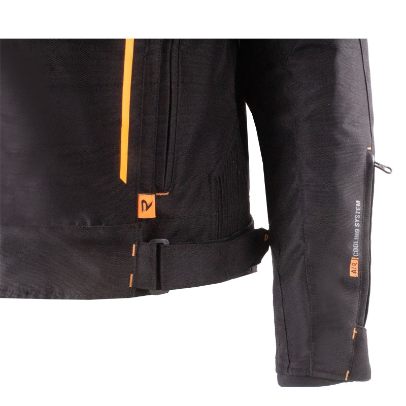Street Racer Flex EVO Motorradjacke schwarz-orange