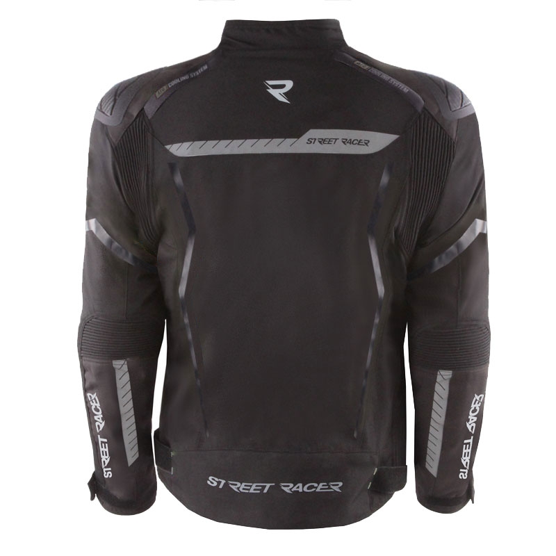 Street Racer Flex EVO Motorradjacke schwarz
