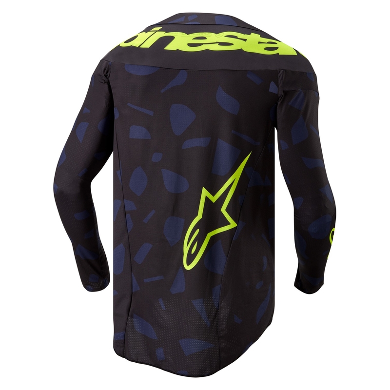 Alpinestars Techstar Rantera Motocrosstrikot schwarz-blau-neongelb