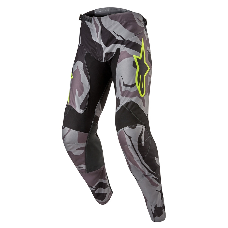 Alpinestars Racer Tactical Motocrosshose grau camo-fluo gelb-schwarz