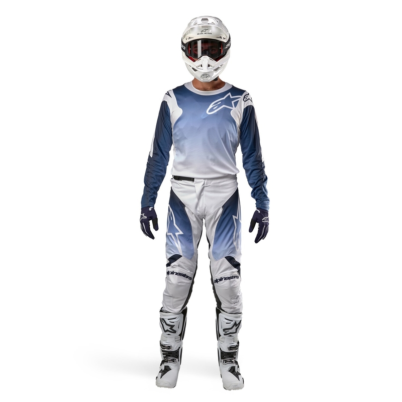 Alpinestars Racer Hoen Motocrosshose weiß-blau
