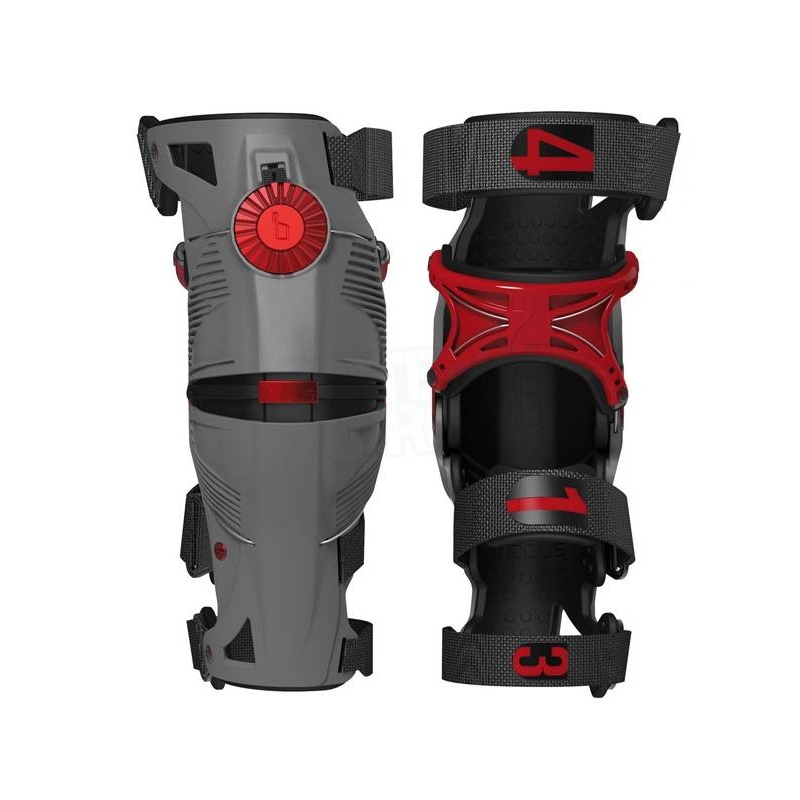 MOBIUS X8 Knieorthese (grau/rot)
