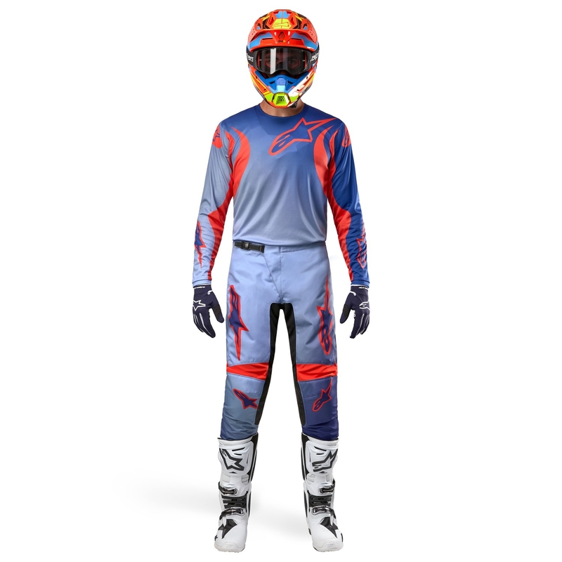 Alpinestars Fluid Lucent Motocrosshose blau-hellblau-orange