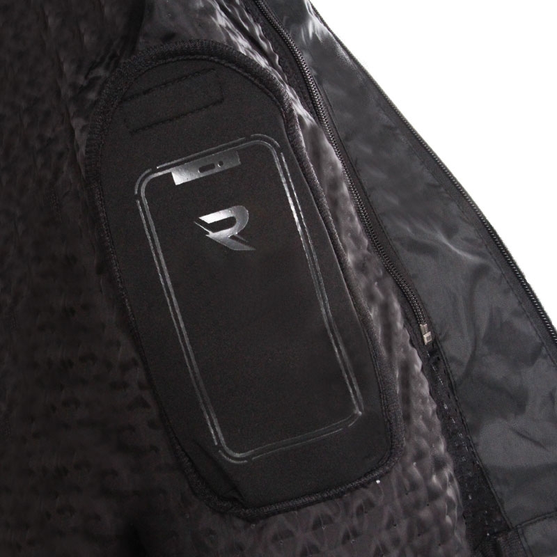 Motorradjacke Street Racer Hilax schwarz-grau-fluogelb