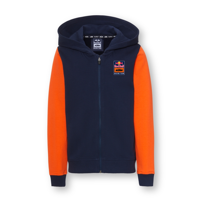 Kinder KTM Apex Zip-Hoodie blau-orange Ausverkauf