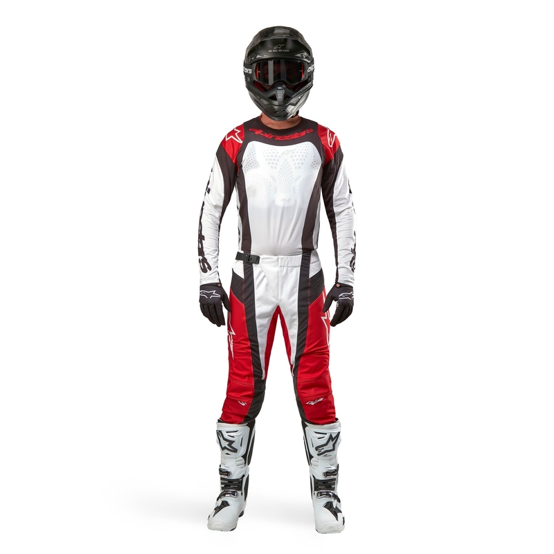 Alpinestars Techstar Ocuri Motocrosshose rot-weiß-schwarz