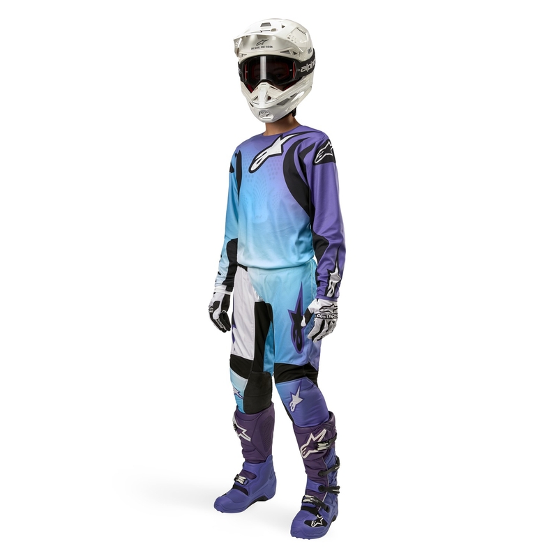 Alpinestars Stella Fluid 2024 Damen Motocross-Hose Weiß-Lila