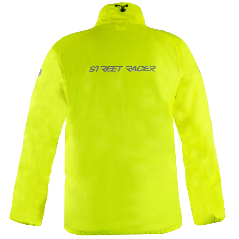Wasserdichte Jacke Street Racer Aqua fluoreszierend gelb