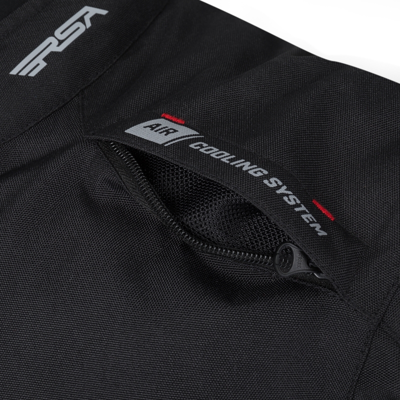 RSA Greby 2 Motorradjacke schwarz-grau-rot