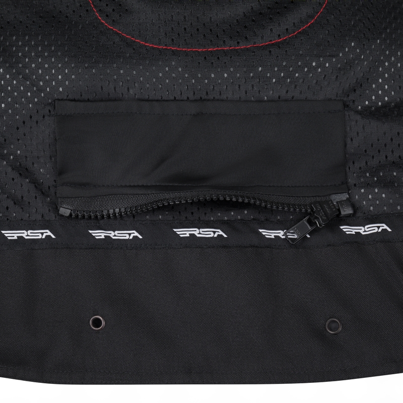 Motorradjacke RSA Rider schwarz-grau-rot