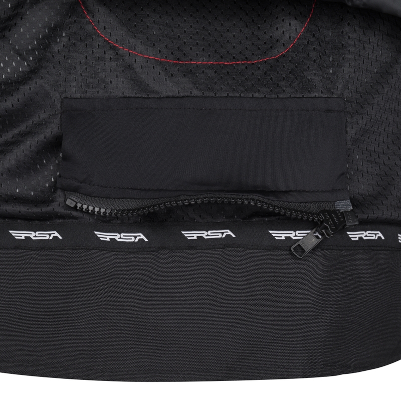 RSA Compact 2 Motorradjacke schwarz-grau-weiß