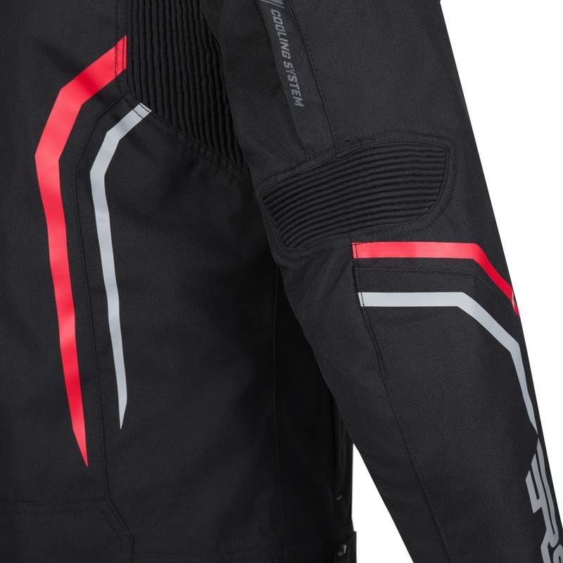 RSA Compact 2 Motorradjacke schwarz-grau-rot