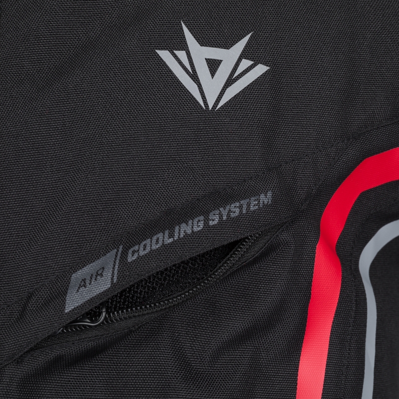 RSA Compact 2 Motorradjacke schwarz-grau-rot