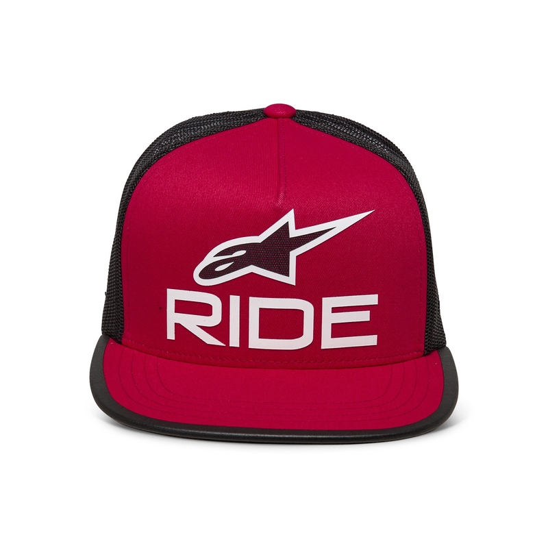 Alpinestars Ride 4.0 ER Kappe rot-schwarz-weiß