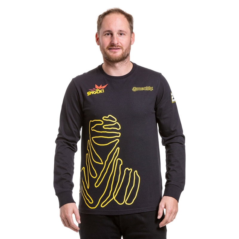 Meatfly Dakar Beduinen Langarm-T-Shirt schwarz