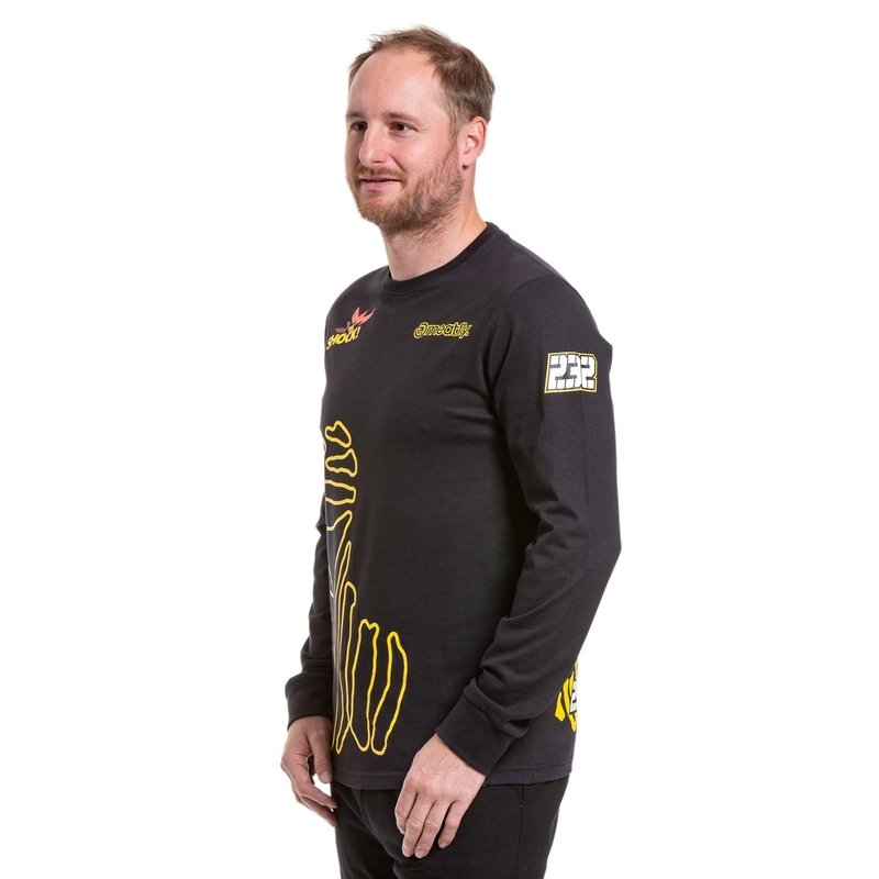 Meatfly Dakar Beduinen Langarm-T-Shirt schwarz