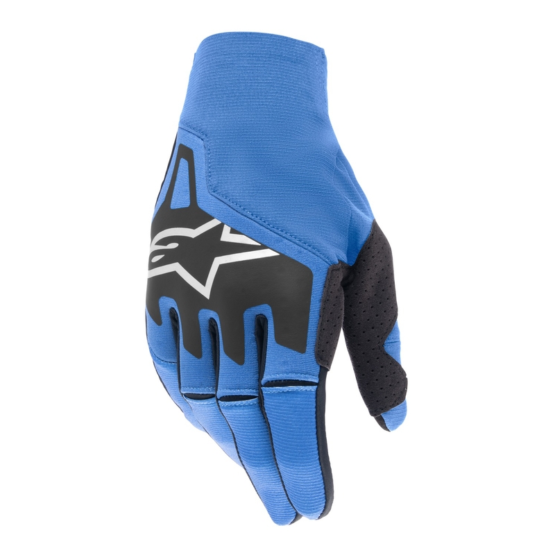 Alpinestars Techstar Motocross-Handschuhe blau-schwarz-weiß