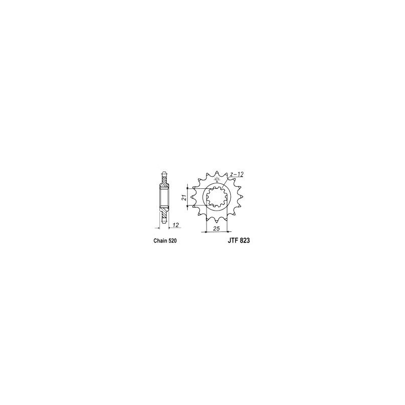 Ritzel JT 14T, 520