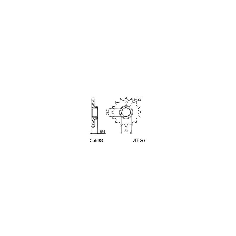 Ritzel JT 14T, 520