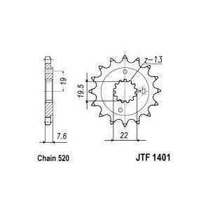 Ritzel JT JTF 1401-14 14T, 520