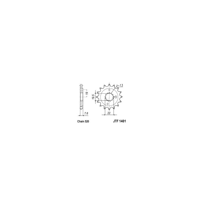 Ritzel JT 14T, 520