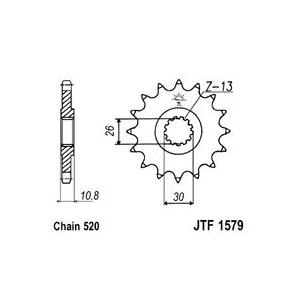 Ritzel JT JTF 1579-16 16T, 520