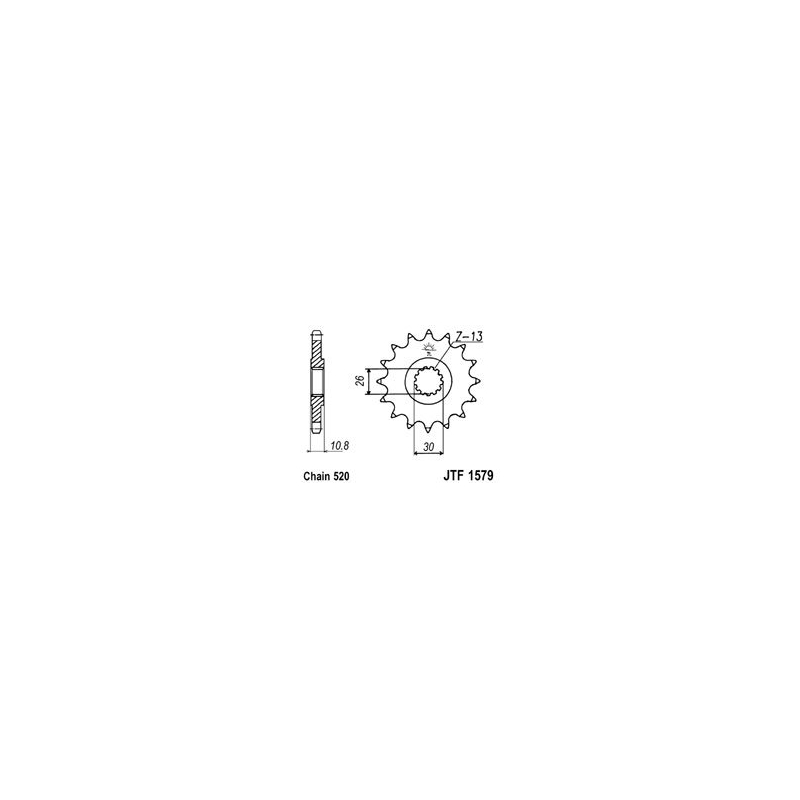 Ritzel JT 16T, 520