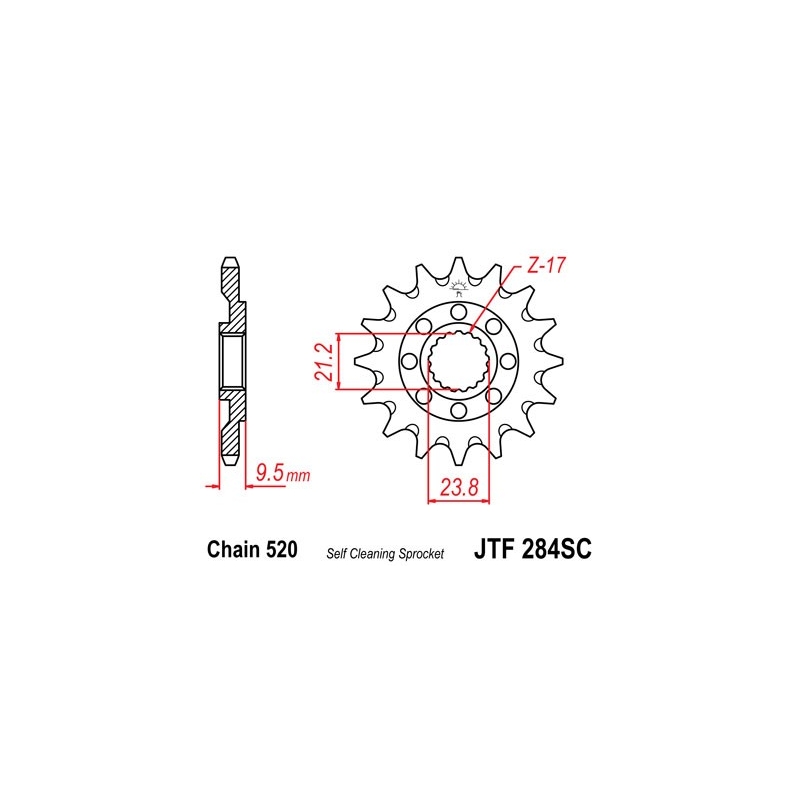 Ritzel JT 14T, 520 Self Cleaning Lightweight