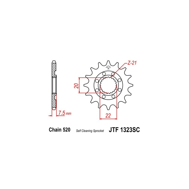 Ritzel JT 14T, 520 Self Cleaning Lightweight