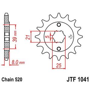 Ritzel JT JTF 1041-14 14T, 520