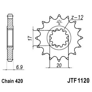 Ritzel JT JTF 1120-10 10T, 420