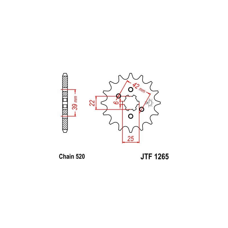 Ritzel JT 15T, 520